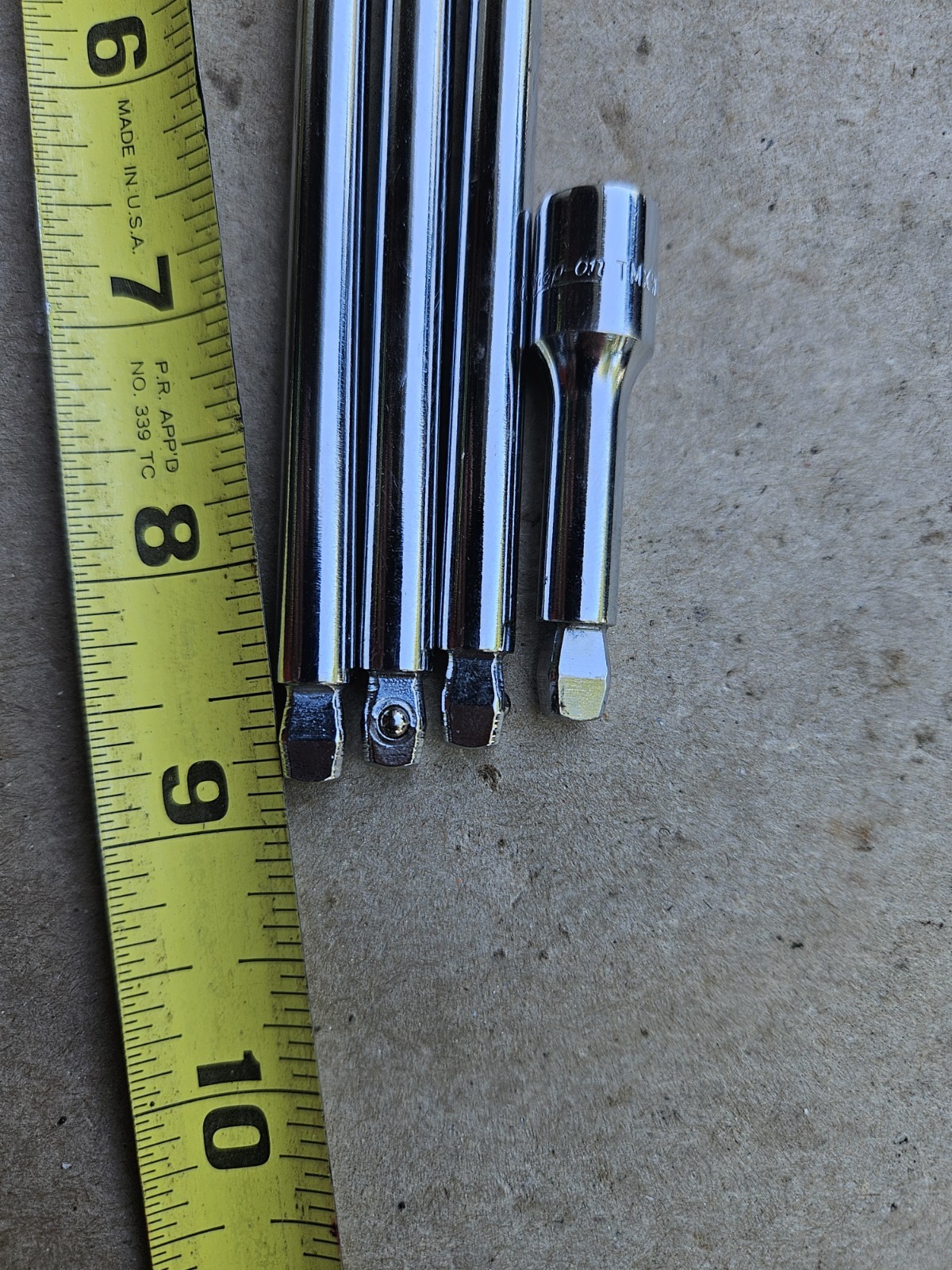 Lot Of 4 Unused Snap-on 1/4″ Drive wobble extensions (14″, 10″, 6″, 2″)