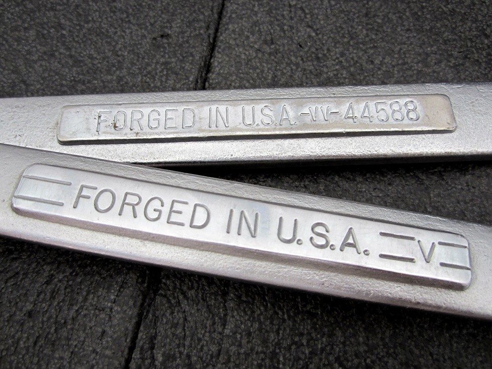 Vintage Craftsman 1-1/4″ x 1-5/16″ & 1-3/8″ x 1-7/16″ Open End Wrench USA
