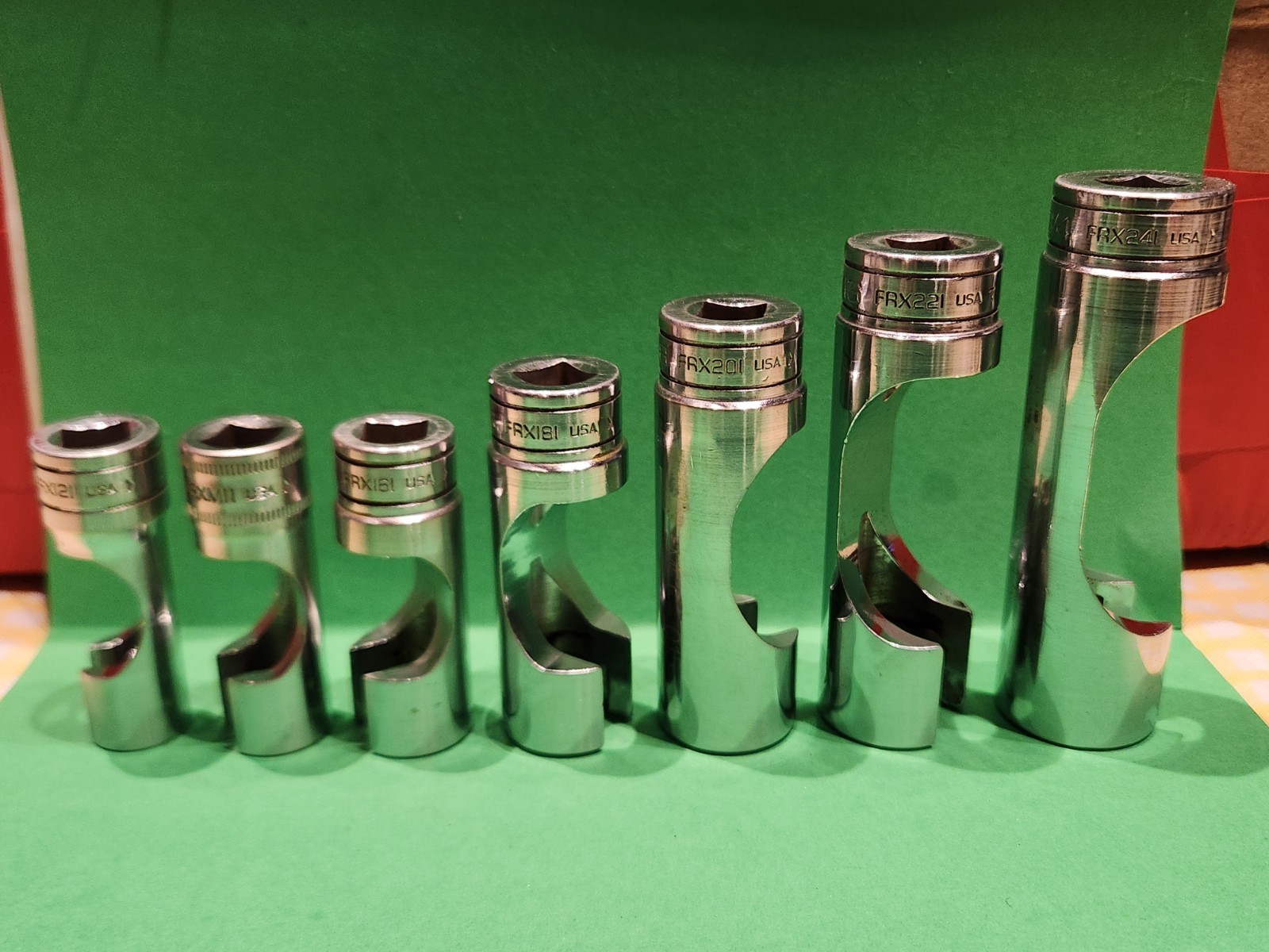 Snap On 7pc 3/8″ Dr. 6-Pt. Deep Flare Nut SAE Socket Set 3/8″-3/4″ 207FRX READ