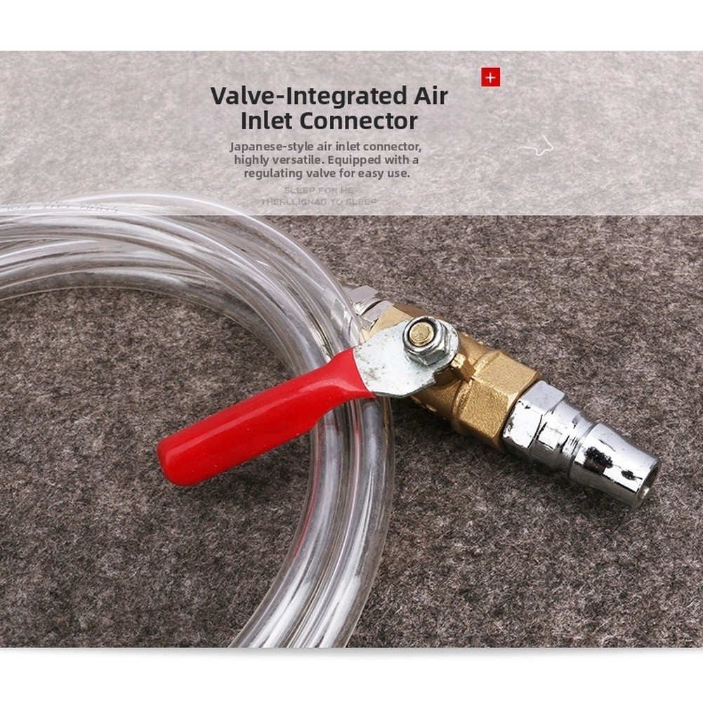 Extended PU Hose Oil Filler Funnel with Double Seal and Standard Connectors