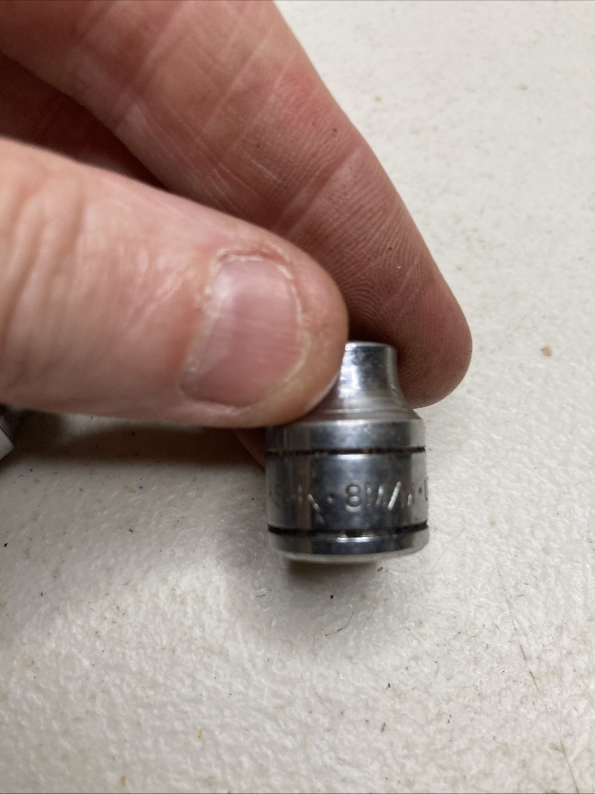 Vintage SK 308-312 Standard Sockets 3/8 Drive 6 Point. 8mm-12mm. -ST
