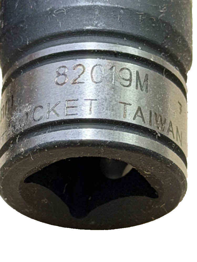 82019M 1/2″ Drive x 19mm Standard Length 6 Pt Duo-Socket Lifetime Warranty
