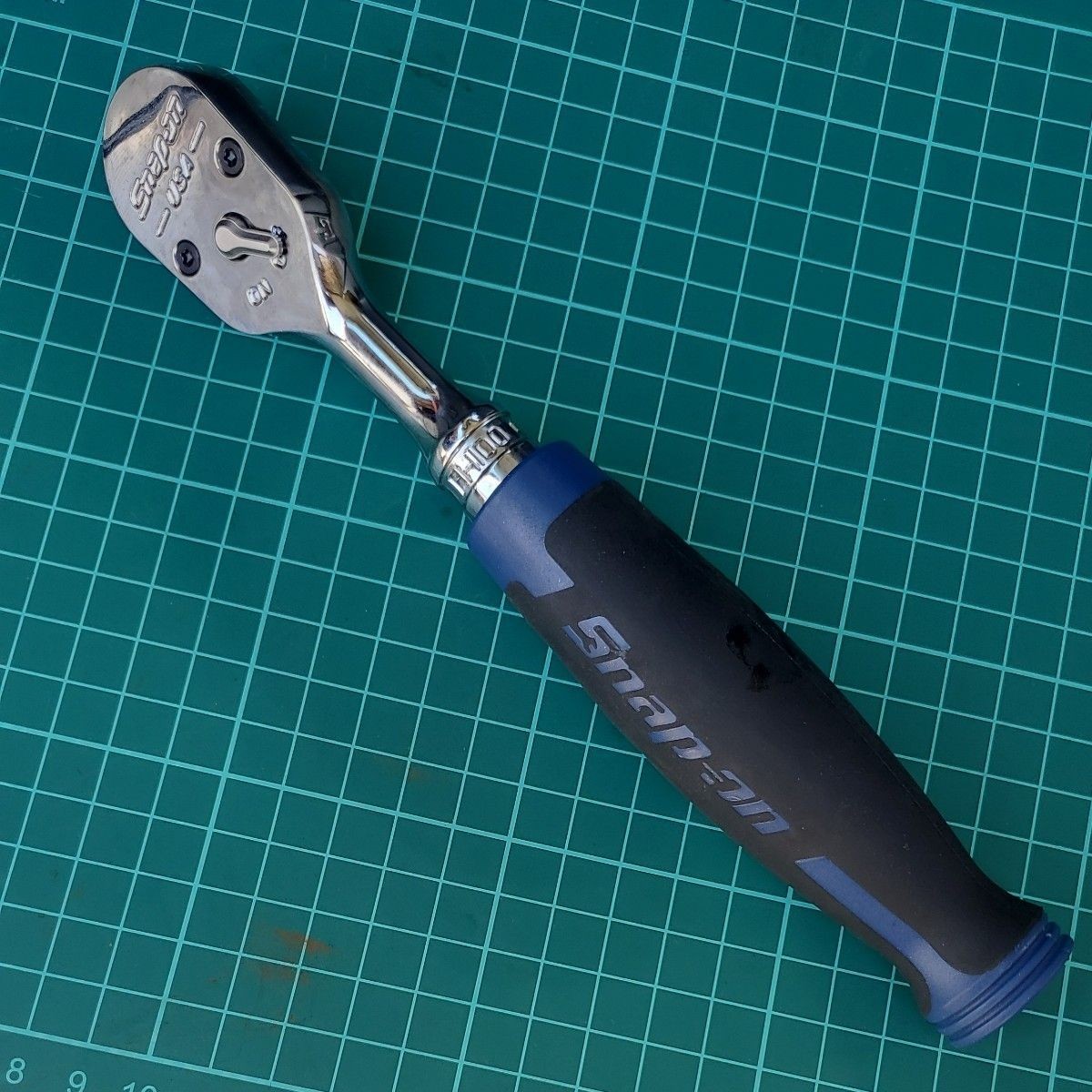 Snap-on / FH100 Power Blue 3/8″ Drive Soft Grip Ratchet Unused From Japan Rare