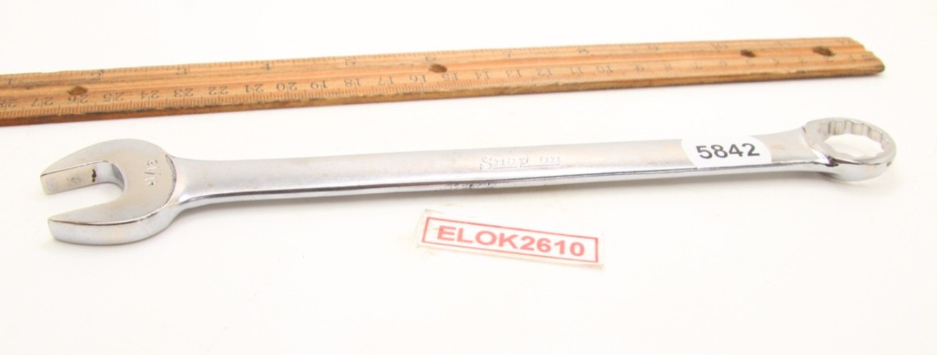 Snap-on OEX22 11/16″ 12 Point SAE Combination Wrench Modified Box End 9.25″ USA