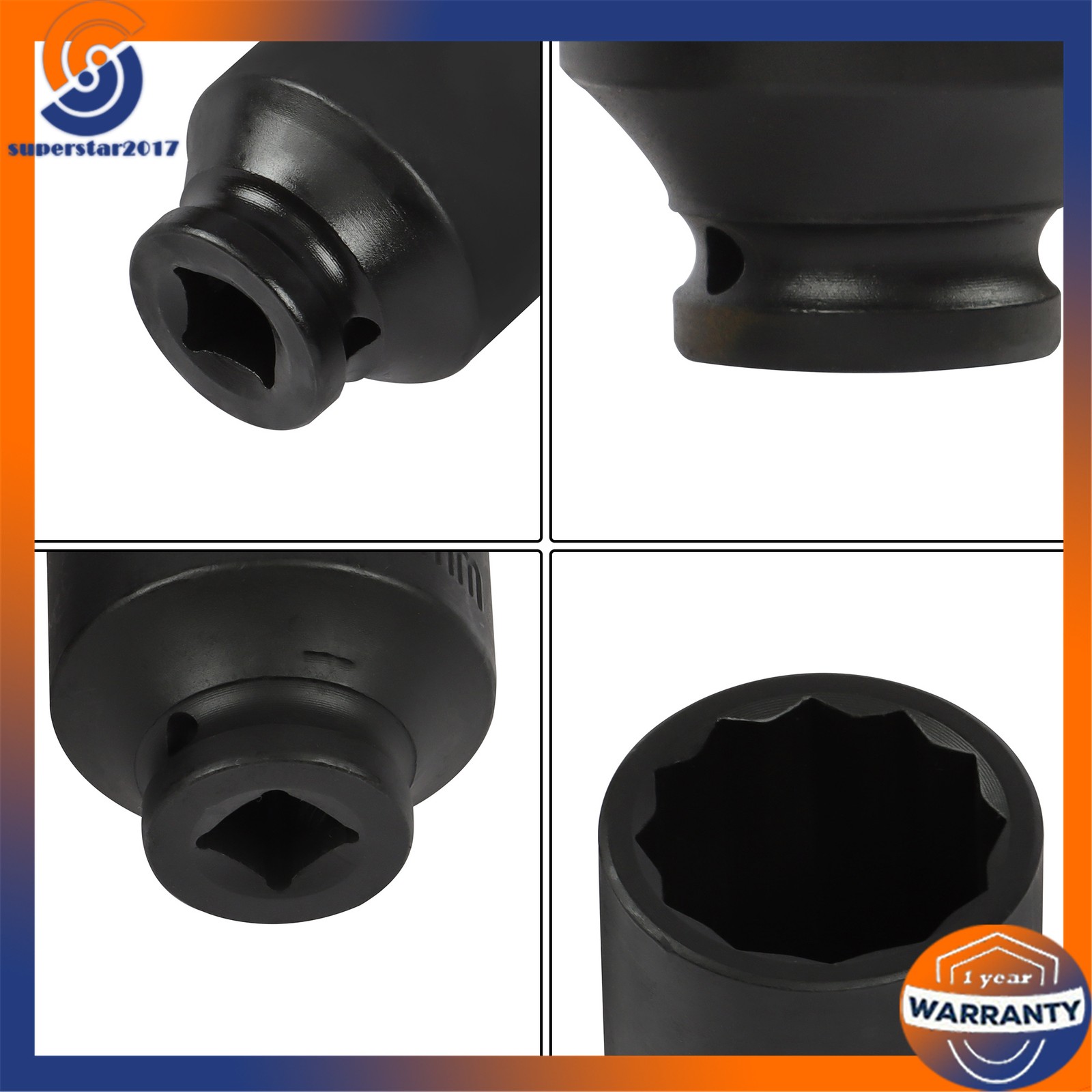 12 Point 8Pc Axle Nut Socket Set 1/2″ Drive For Toyota BMW Mercedes-Benz 29-39mm