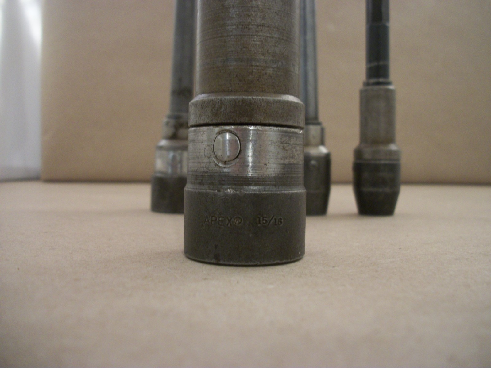 Lot of 4 Apex Hex End Power Drive Swivel Socket Extensions + One Other
