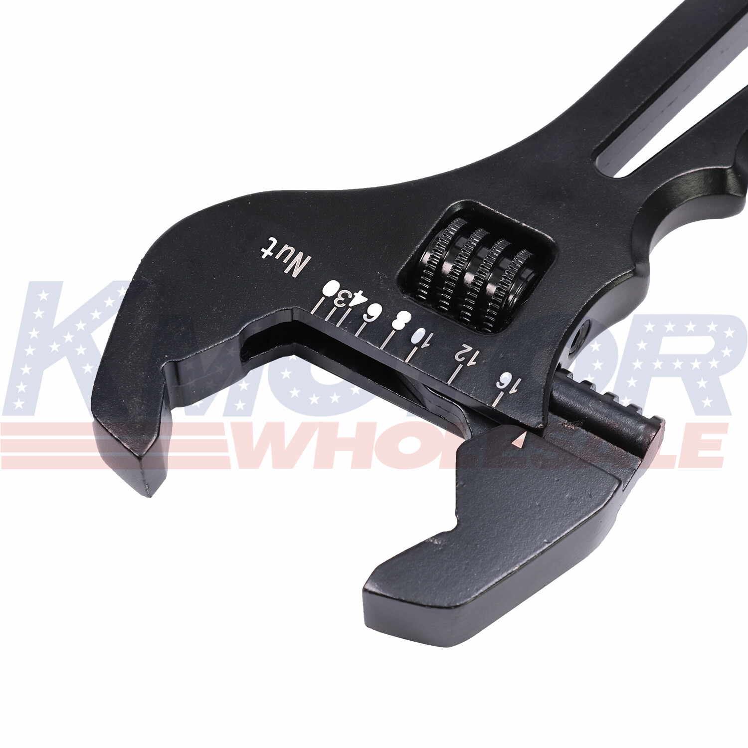 Adjustable Wrench Aluminum Tool Spanner Black 3AN-16AN For Hose End Fitting