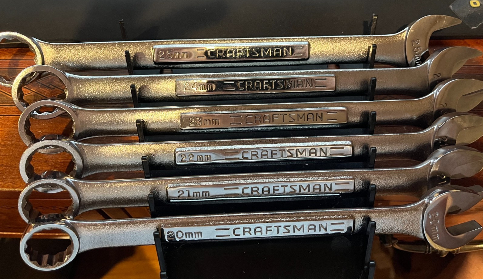 Craftsman Tools USA 6pc VVA 20mm-25mm Large Metric (Rare) Combination Wrench Set