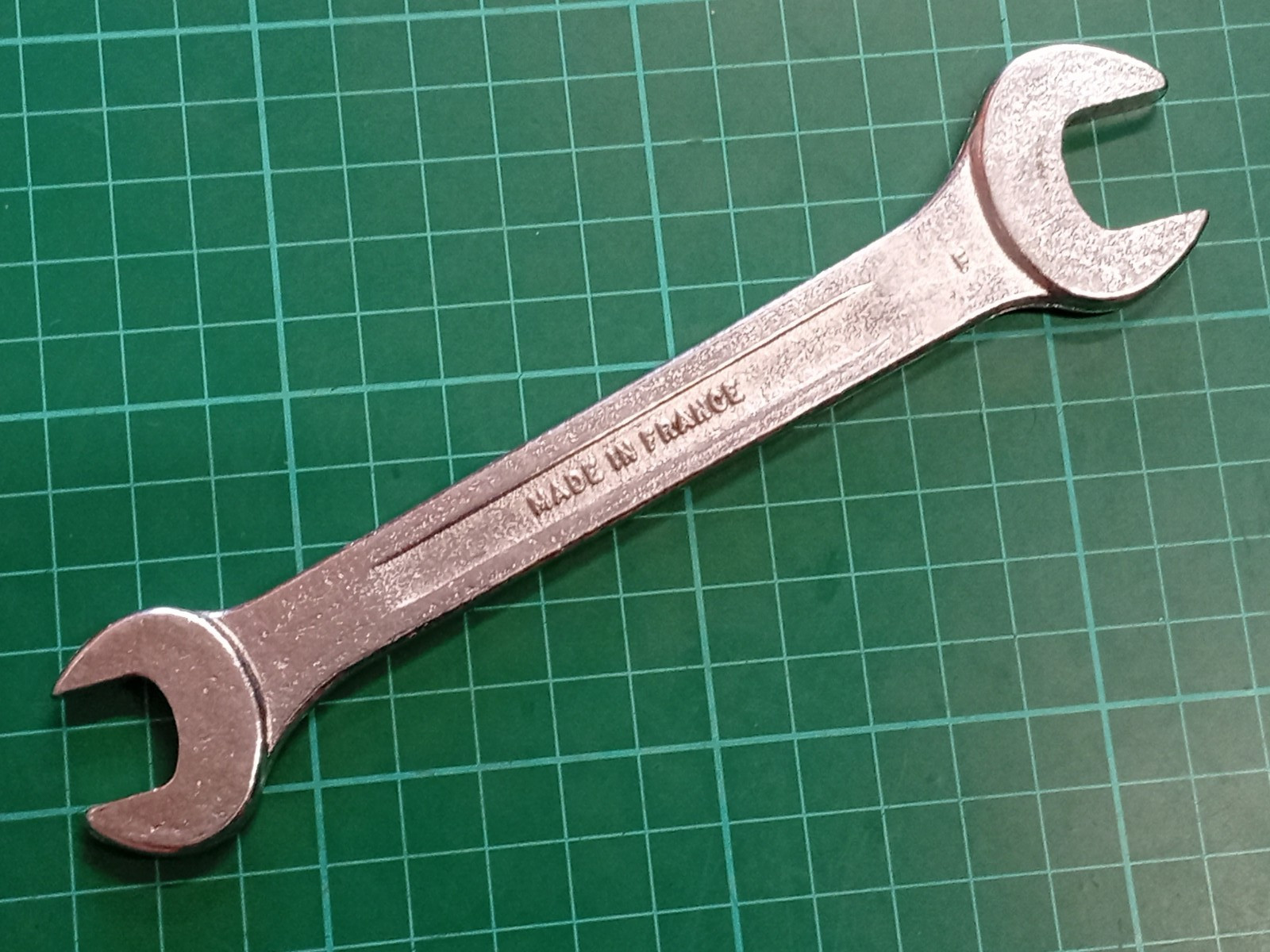 Vintage Renault Tool Kit 14mm x 17mm Open Ended Spanner, Made In France