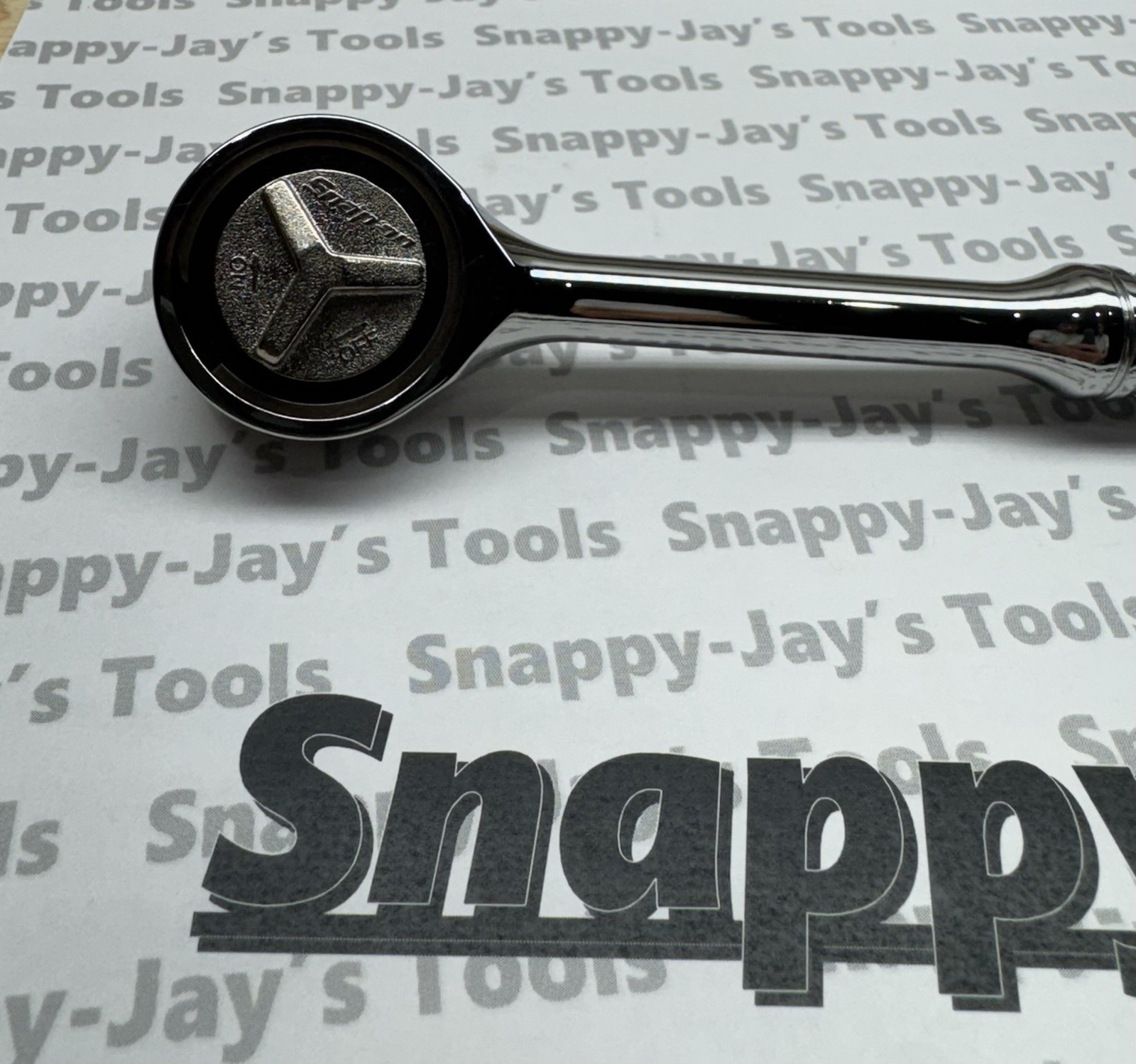 Snap-on Tools USA NEW 3/8″ Drive Chrome Handle Gearless Round Head Ratchet FZERO