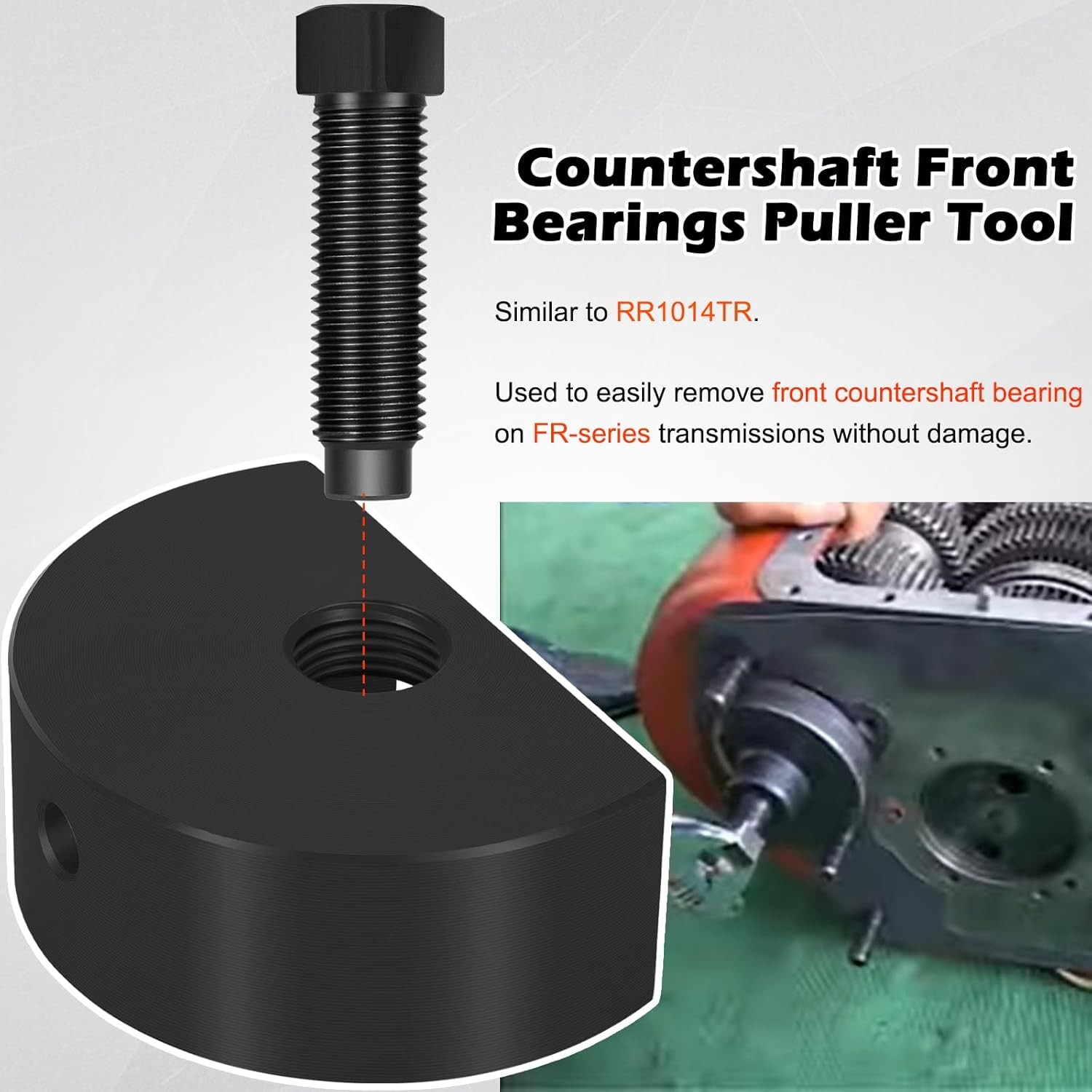 RR1014TR Front Bearing Puller & RR1013TR Support Tool for Eaton Fuller FR-Series