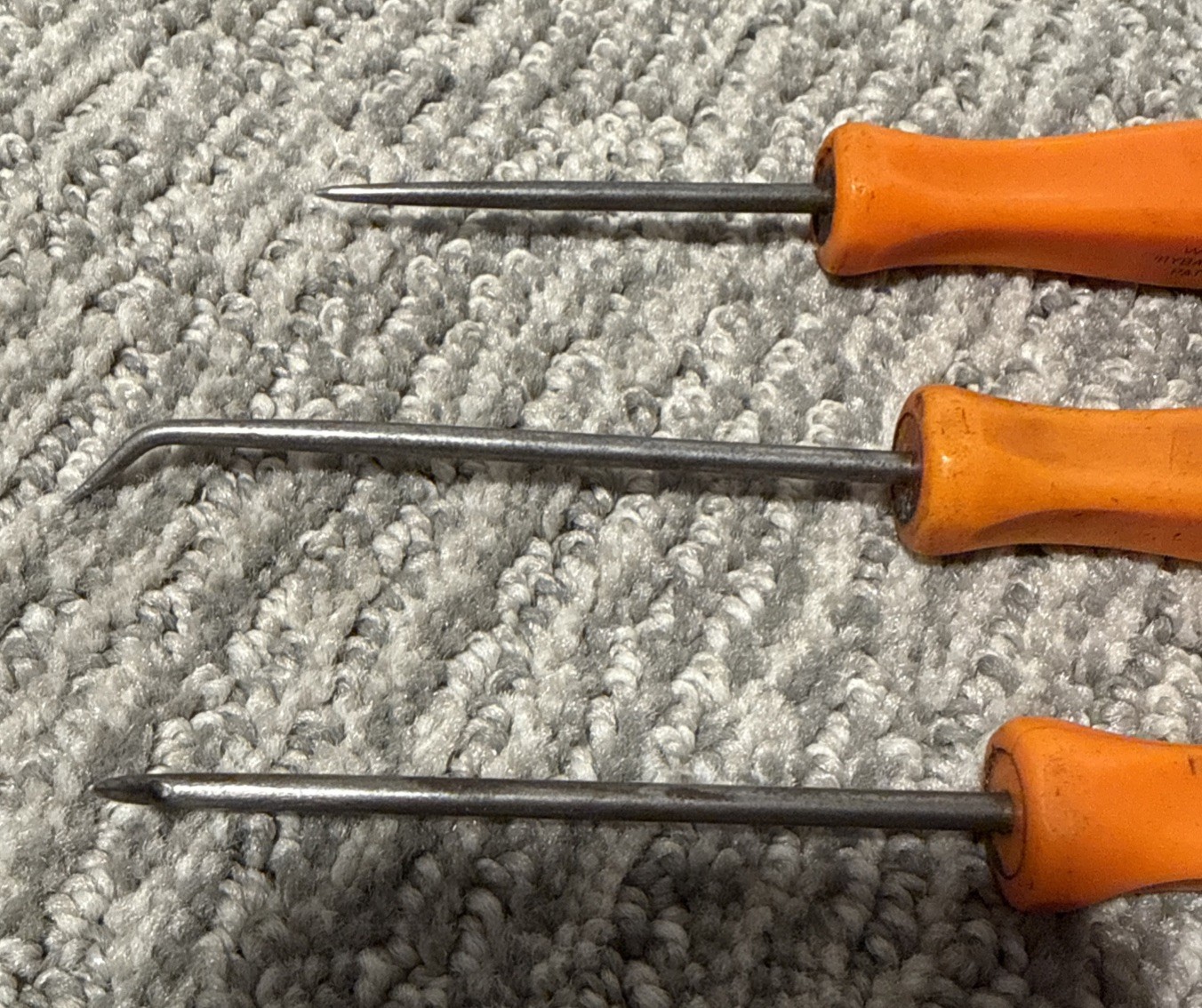 Snap-on Tools 3ASH Tools Set Of 3 Orange Hard Handle USA