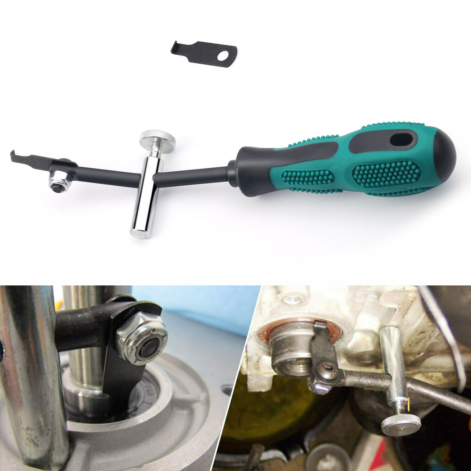 58430 SHAFT TYPE SEAL PULLER W/ SPARE HOOK CRANKSHAFT CAMSHAFT REMOVER AUTO TOOL