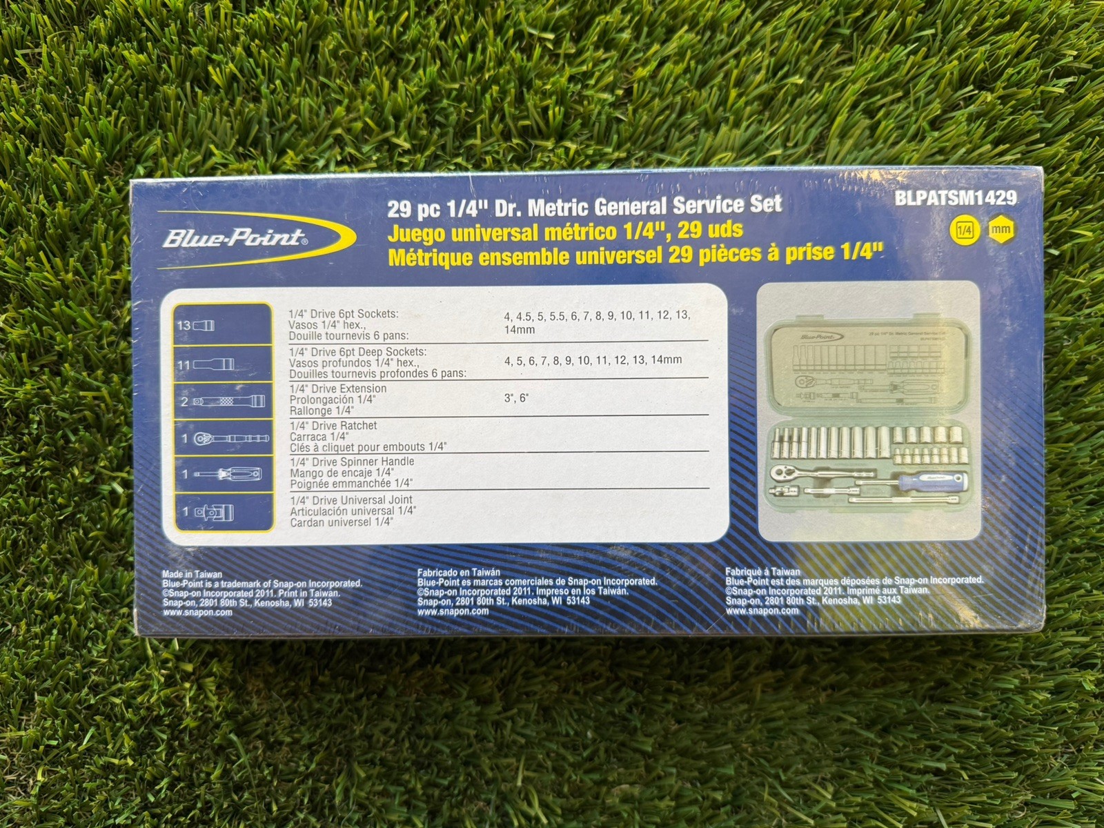 Blue Point 29pc 1/4″ Socket Set – As sold by Snap On