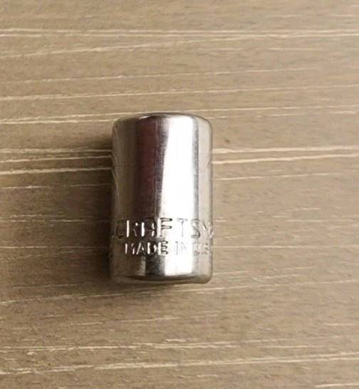 Craftsman USA 11/32″ Socket 6 Point 1/4″ Drive (No Catalog Series Stamp)