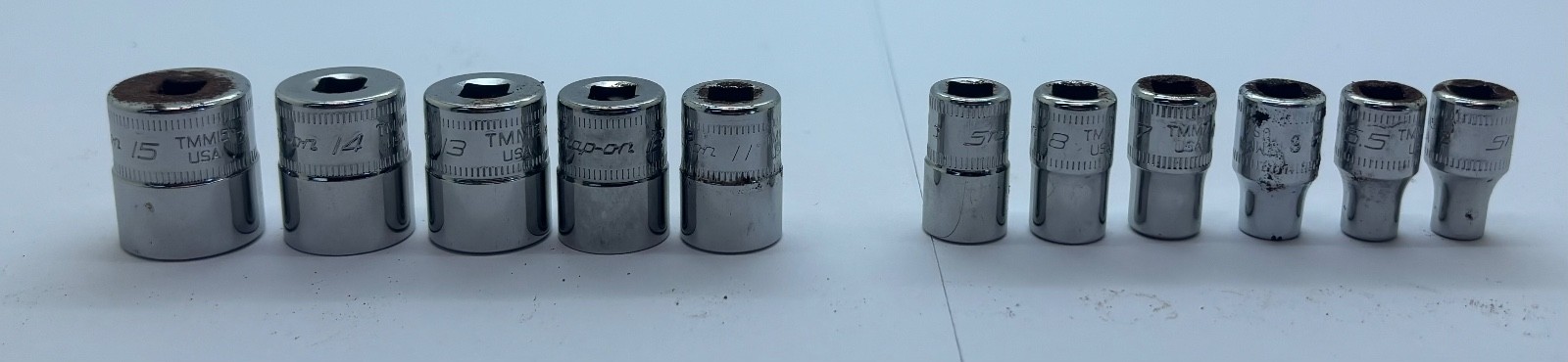 Snap On 112STMMY & 112TMMY 1/4″ Dr- 22pc deep/shallow sockets