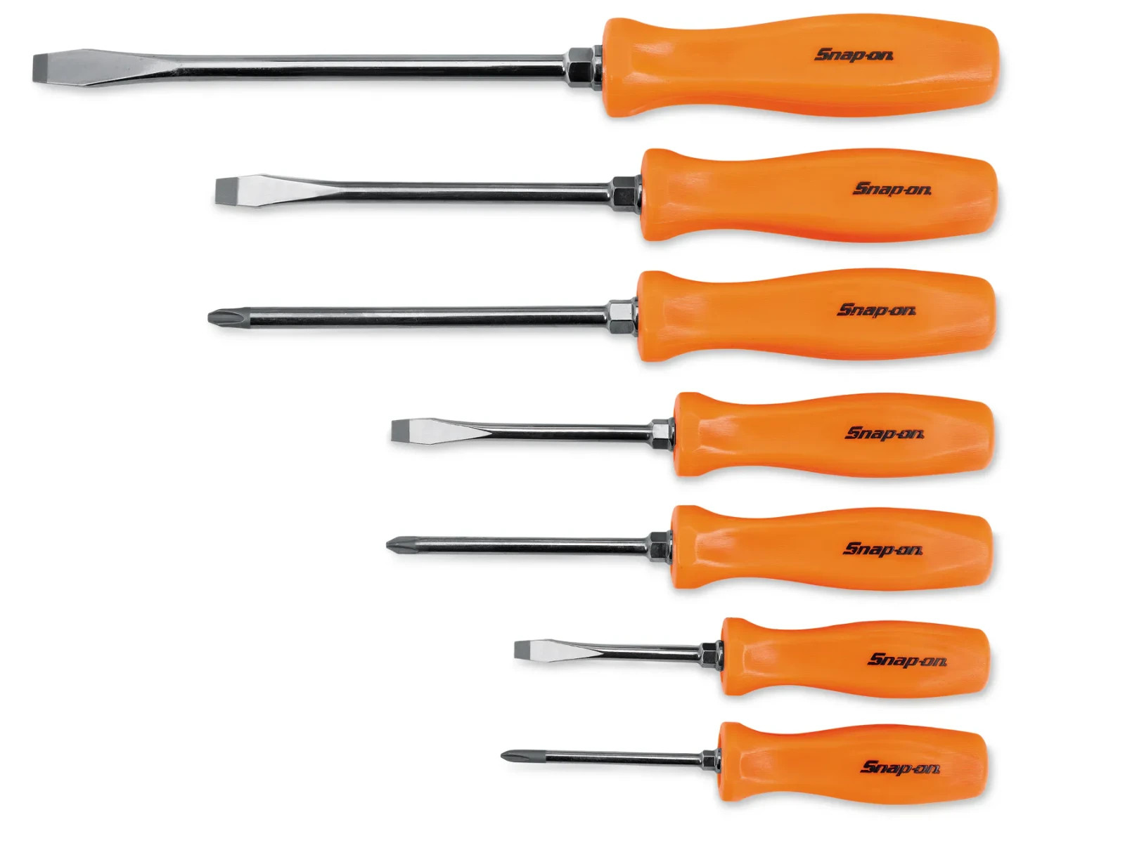 Snap-on SDDX70AO – 7pc combination screwdriver set orange handle. New SEALED
