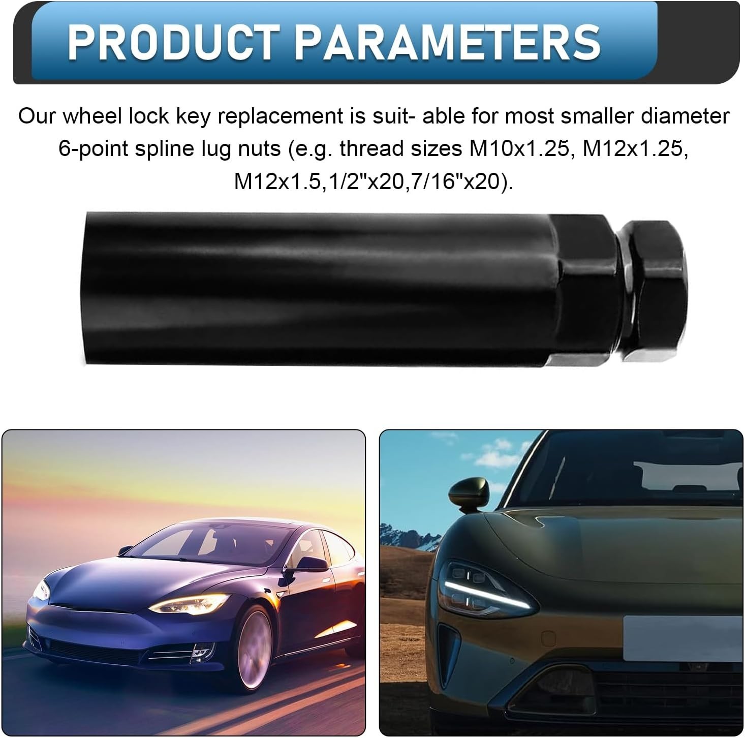 Versatile 6 Spline Alloy Steel Lug Nut Tool – Fits Most Vehicles with Ease