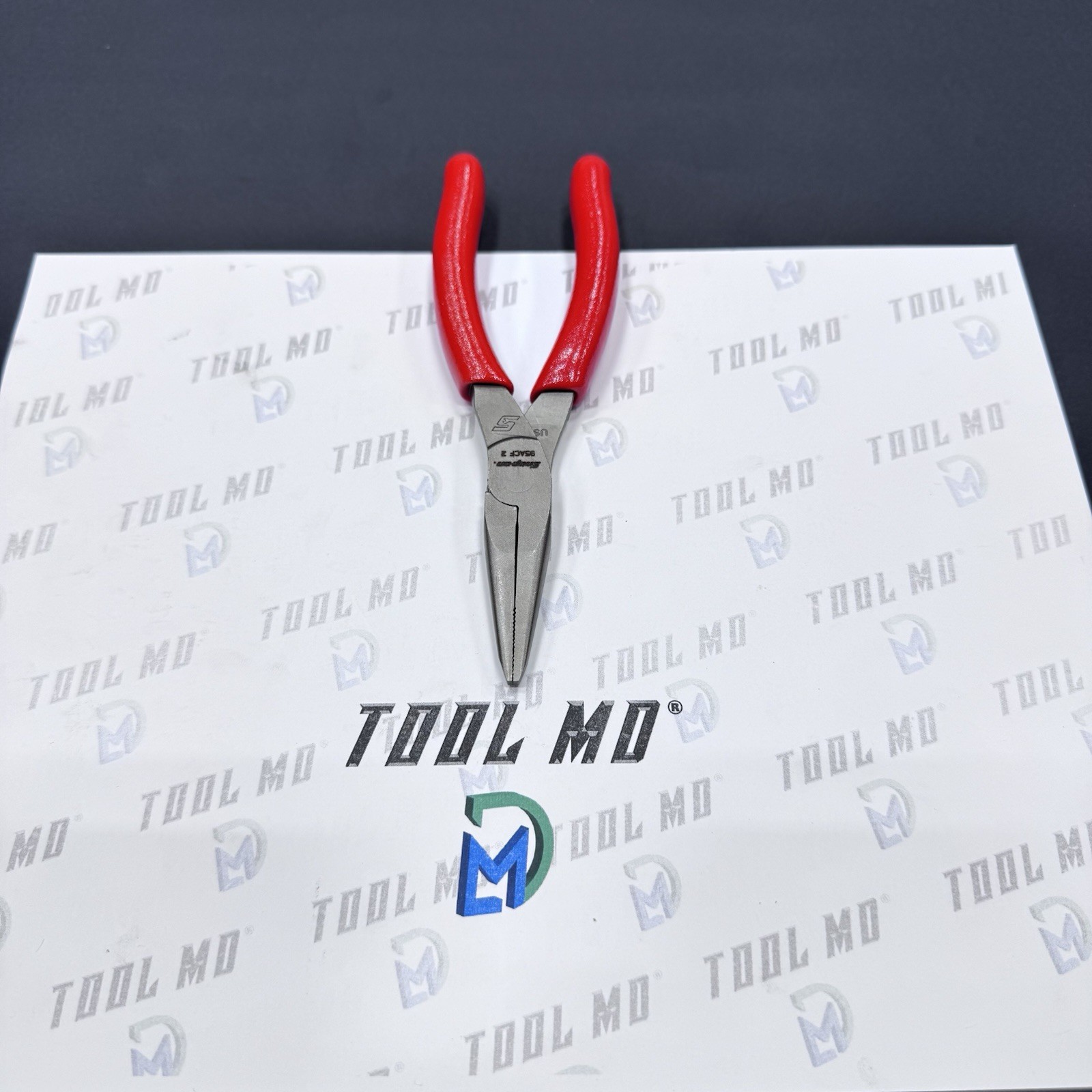 Snap-on Tools USA NEW RED 6″ Soft Grip Talon Grip Needle Nose Pliers 95ACF