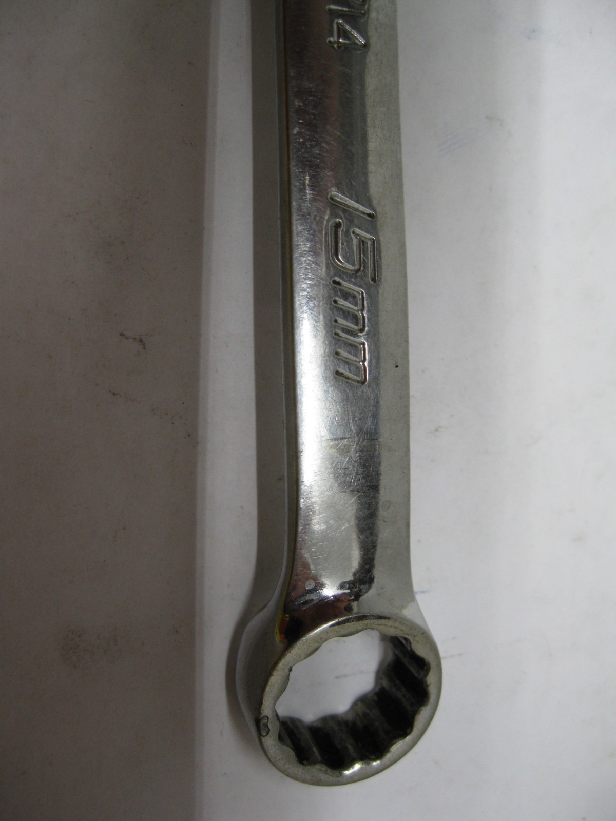 Snap-on tools SOEXM15 15mm 12 Point Metric combination Wrench USA Lot#TBD12-2A