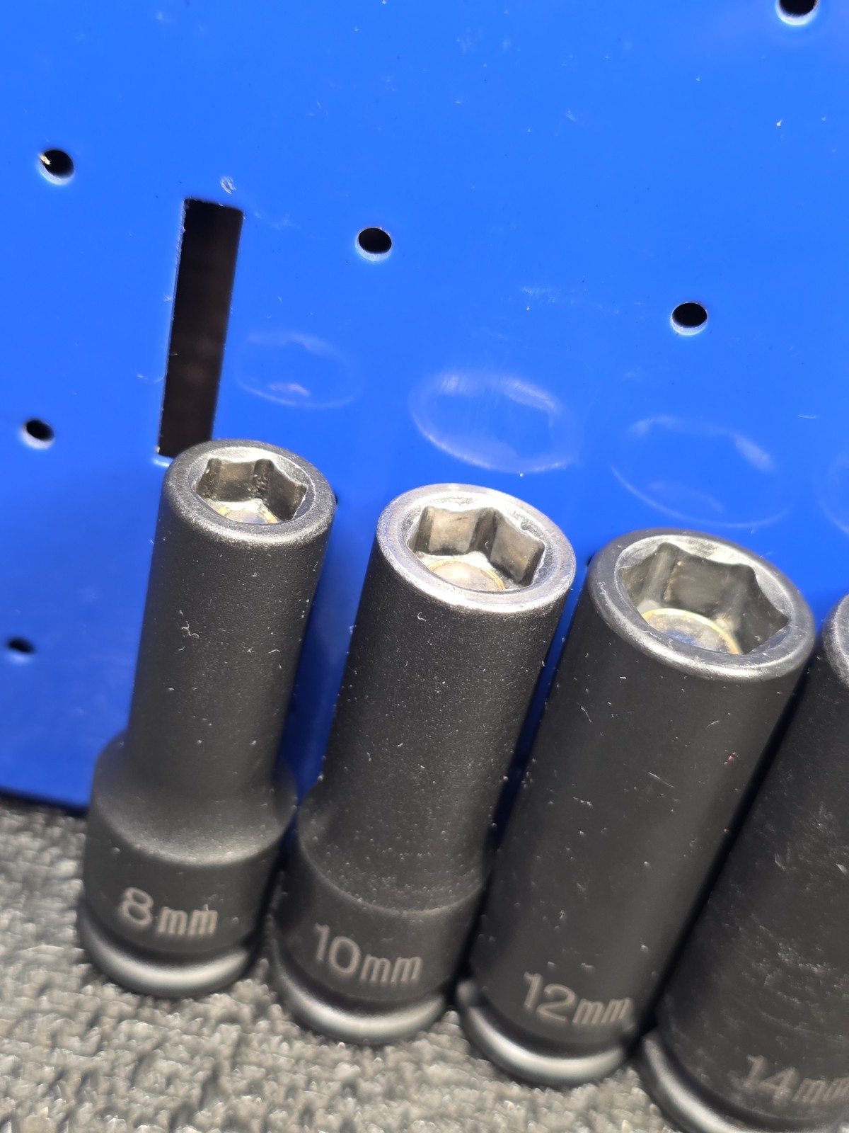 Grey Pneumatic GP 3/8″ Drive 8, 10, 12 & 14mm Magnetic Deep Impact Sockets Nice