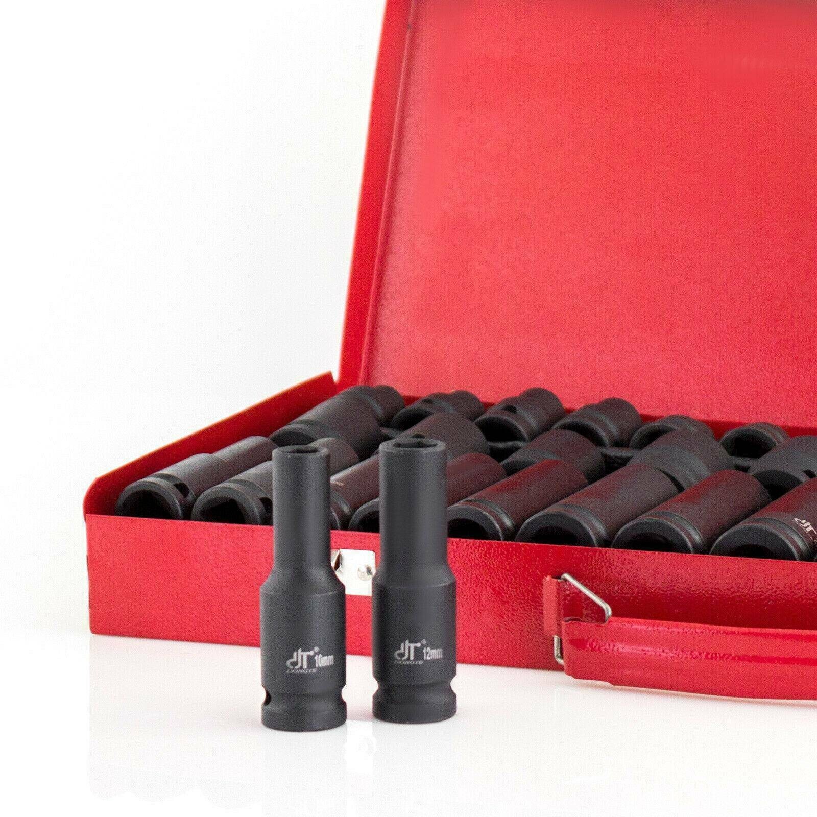 Deep Impact Socket Pro Tool Kit Multiple Drive Sizes Complete Set 35Pc DIY UK