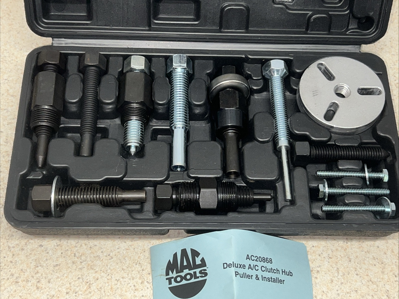 Mac Tools Deluxe A/C Clutch Hub Puller and Installer Kit AC20868