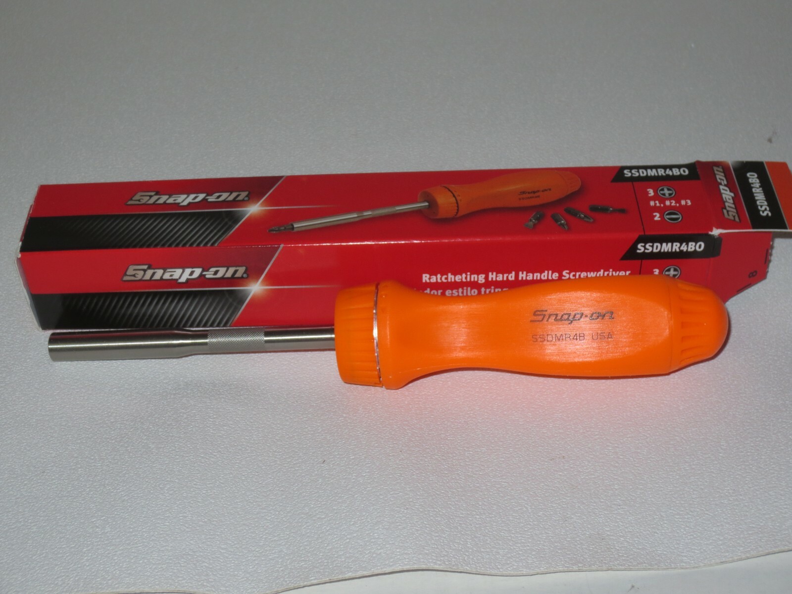 NEW Snap-on ORANGE Ratcheting Screwdriver SSDMR4BO *ORANGE HANDLE* New In Box!