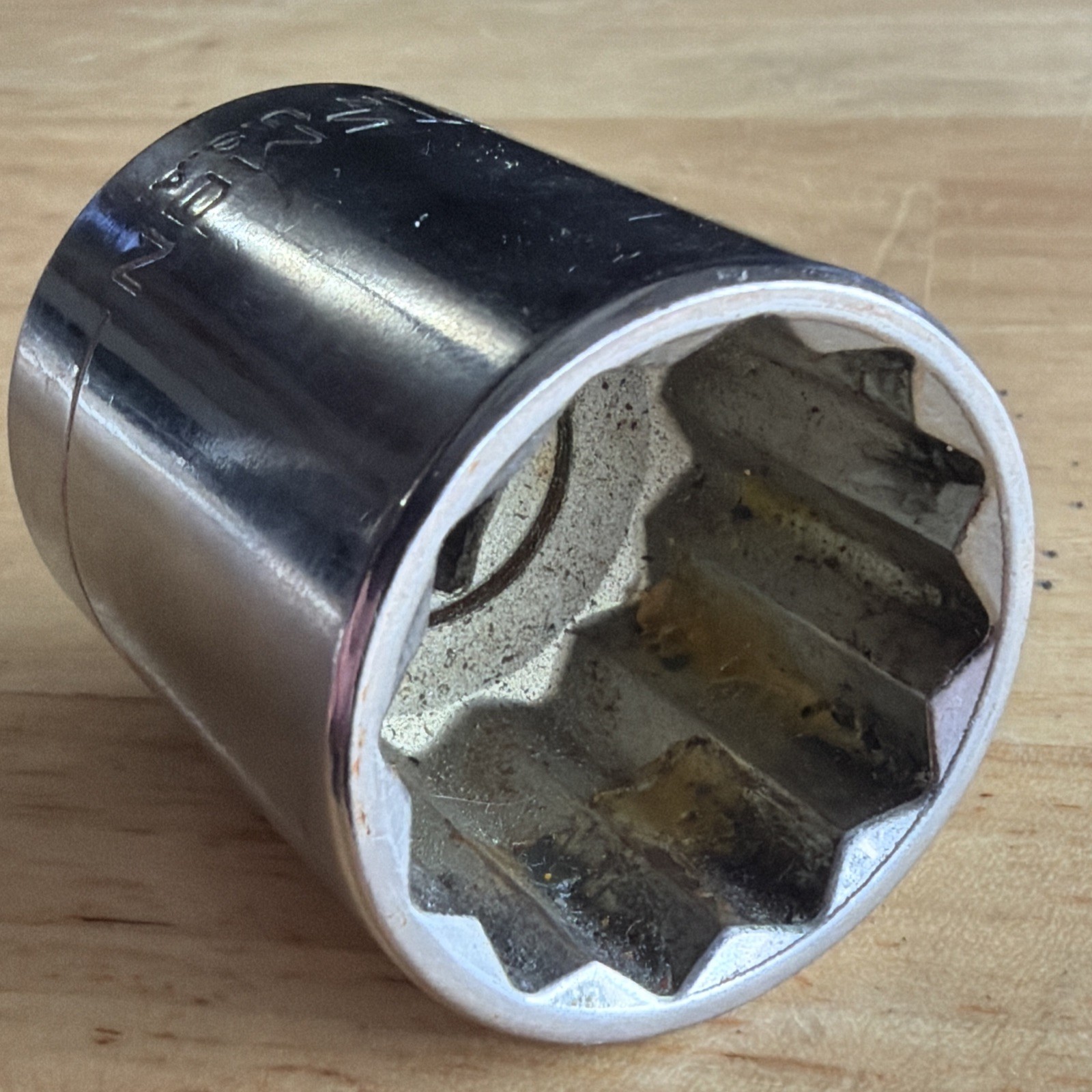 Craftsman 1-1/16″ Shallow Socket 1/2″ Drive 12 Point Inverted G 47515 USA READ!
