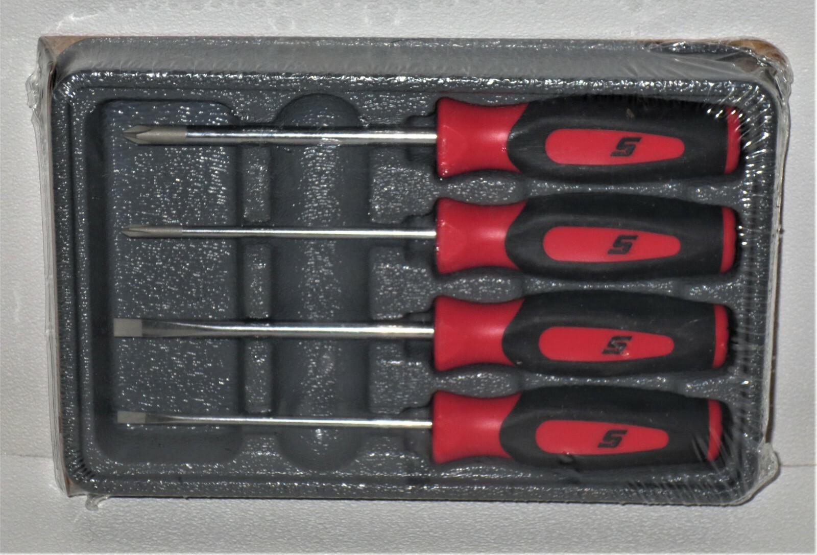 *NEW* Snap-on Mini Screwdriver Set SGDX40BR *RED SOFT HANDLES* 4 pcs. *NEW*