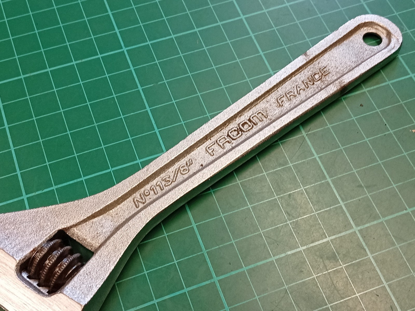 Vintage Facom Vanachrome No113/8″ 8″ Adjustable Spanner, Made In France