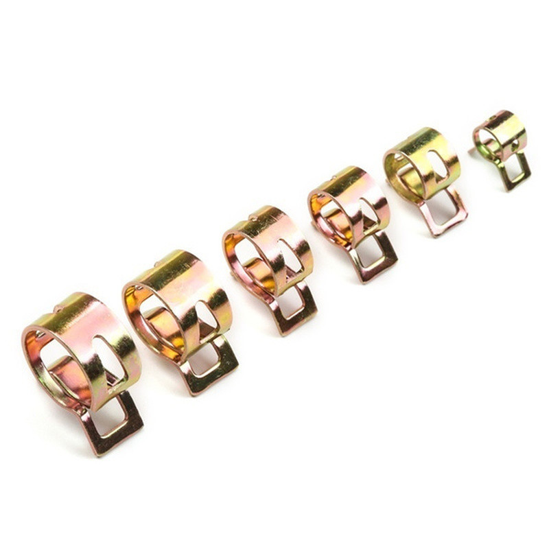 230/50PCS Spring Hose Clamps Fastener Kit Fuel Line Water Pipe Tube Clips+Pliers