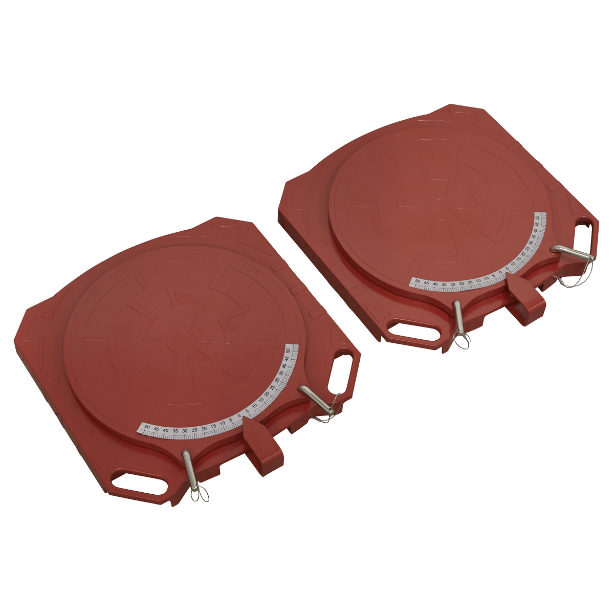 Sealey Steering Turntables Pair Maximum Loading 4000kg per Pair – Red GA44