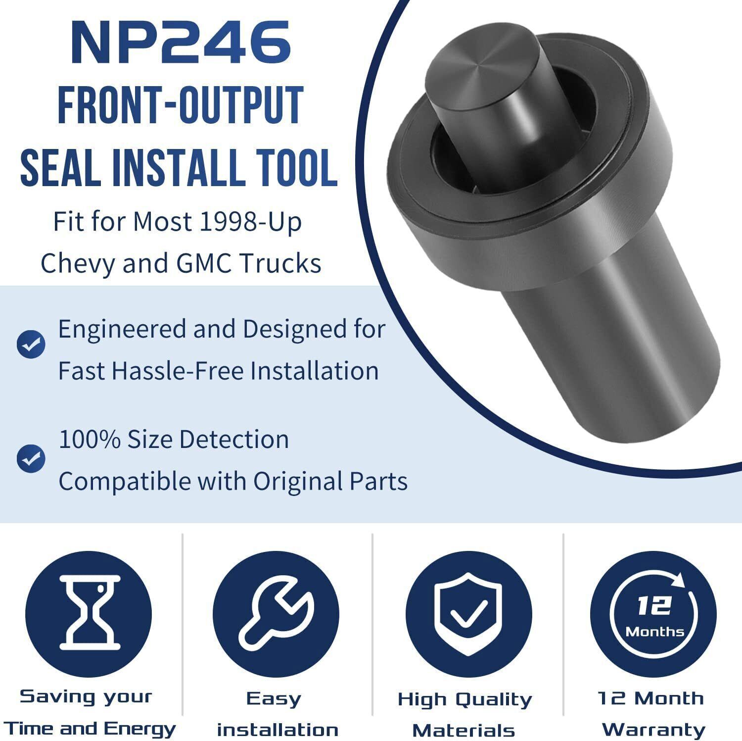 Front-Output Seal Install Tool for Chevy GMC NP246-NP261-NP263 1998-up T-M109RAC