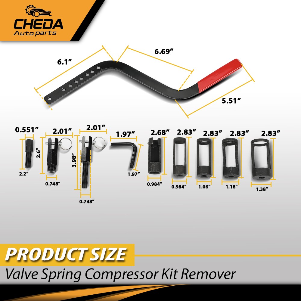 Valve Spring Compressor Kit Remover & Installer Disassembling Tool