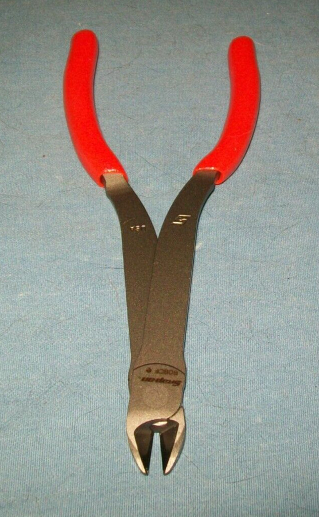 New Snap-on™ 808CFO 8″ Long Mini Diagonal Cutters Orange Vinyl Grip Unused