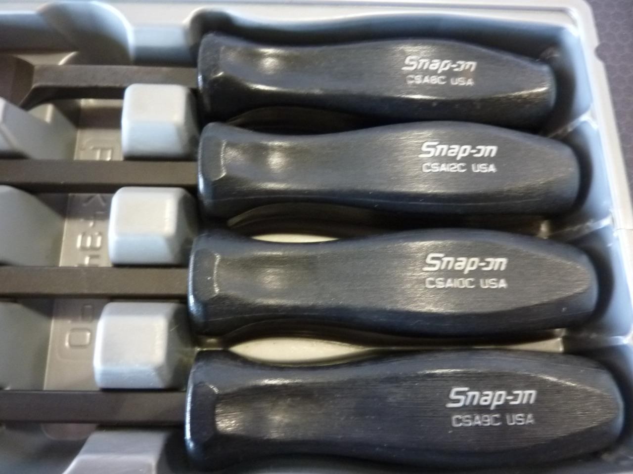 Snap-on Tools USA Classic Black Handled Rigid Carbon/Gasket Scraper 4 Pcs. Set