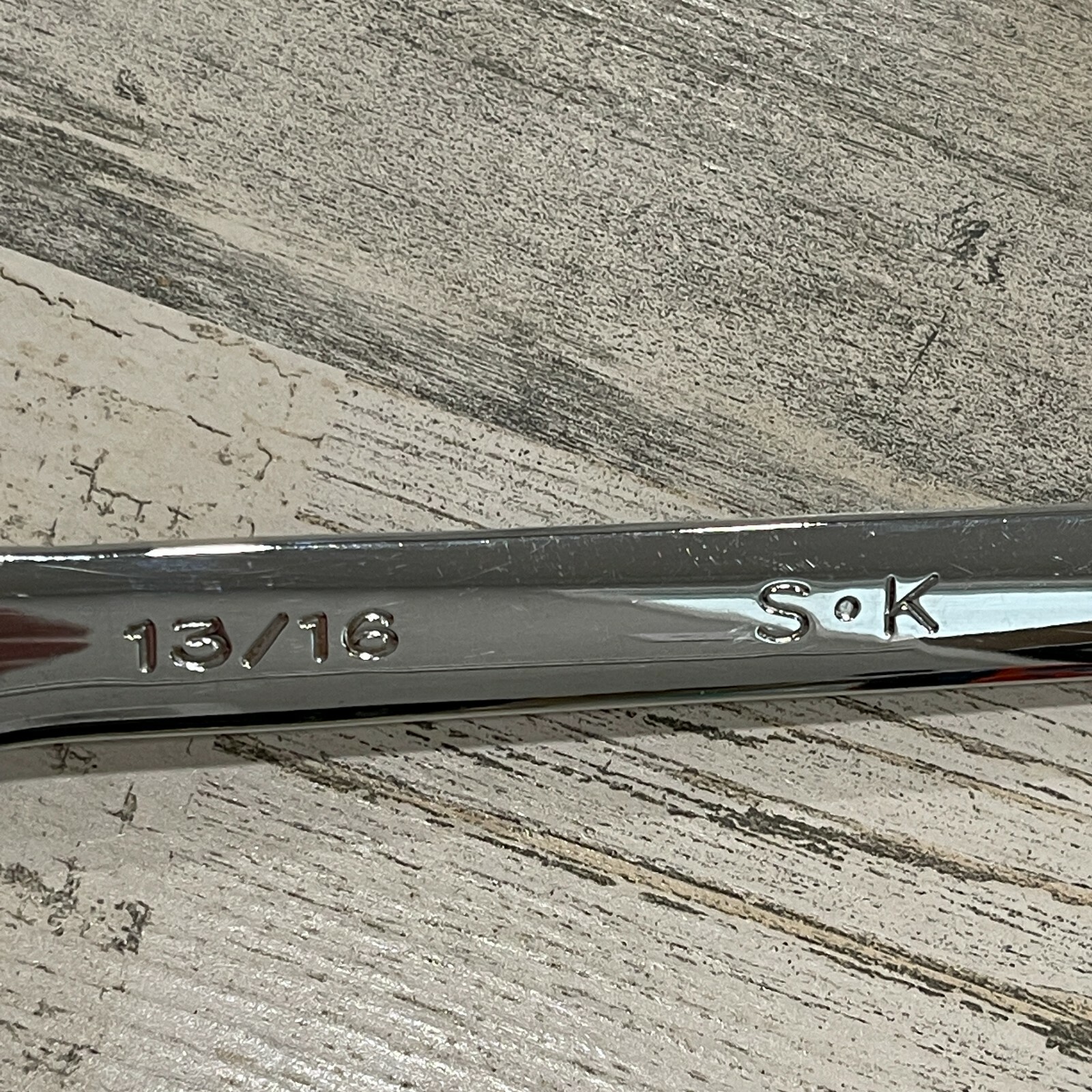 SK Hand Tools 88226 13/16” 12pt SuperKrome Combination Wrench USA Made 10″ Long