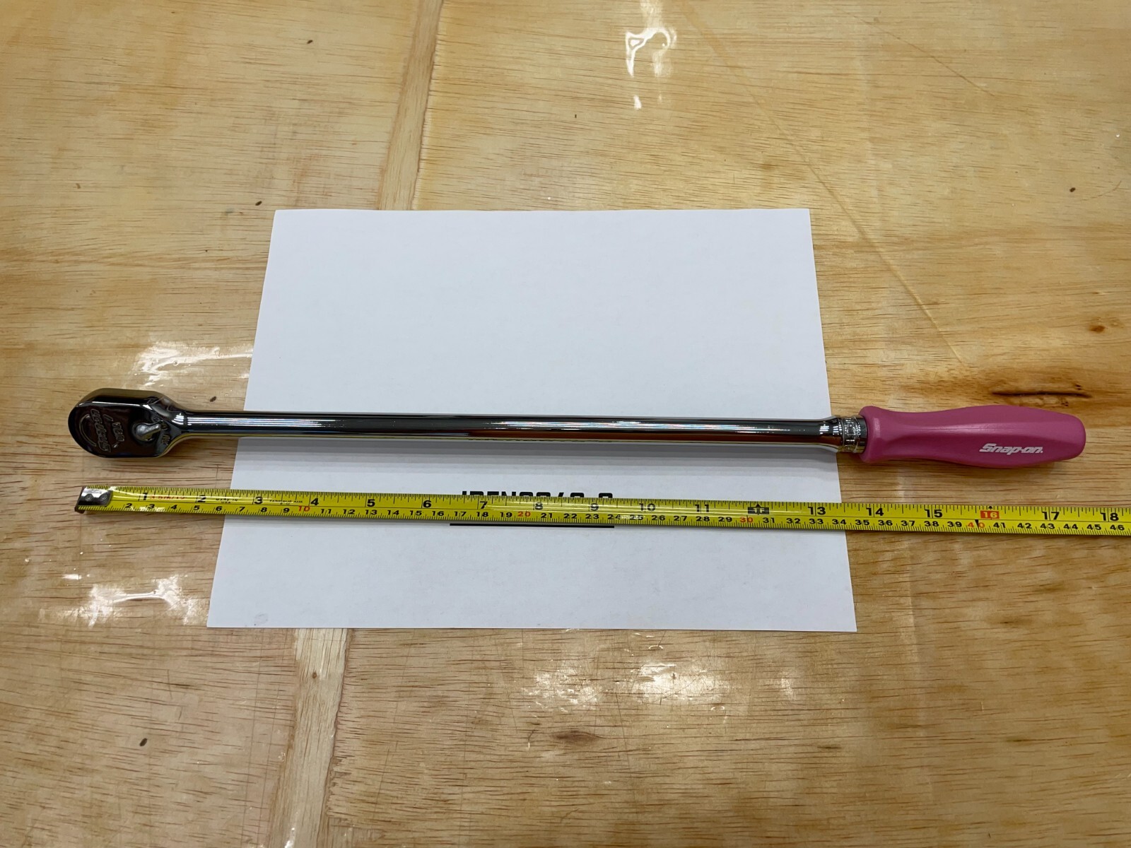 Snap-on Tools NEW PEARL PINK 3/8″ Drive Hard Extra-Long Fixed Ratchet FHLLD80PP