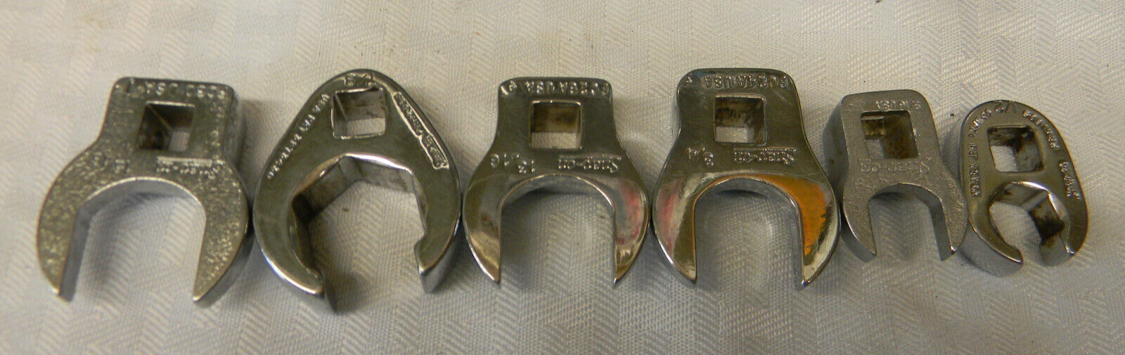 SNAP-ON 3/8″ DR 6PC CROWFOOT WRENCH SET 1/2″, 9/16″, 3/4″, 13/16″, 7/8″, 15/16″