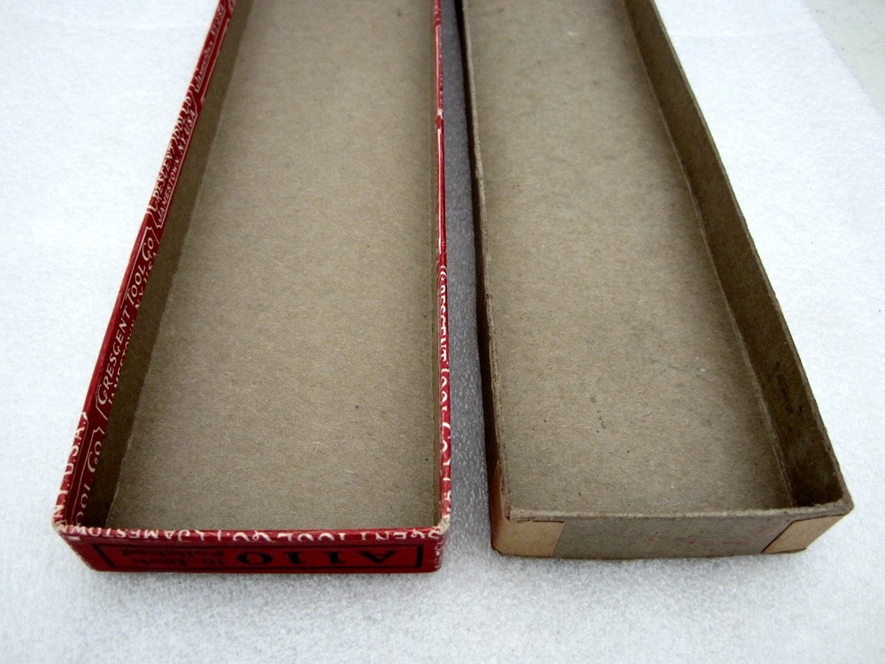 Vintage Crescent Tool Co 10″ Adjustable Wrench Box A110 Jamestown NY USA