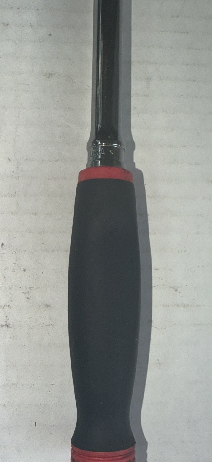 Snap-On FHLLF80 Extra Long Handle 3/8″ Drive Flex Head Ratchet Red Soft Grip