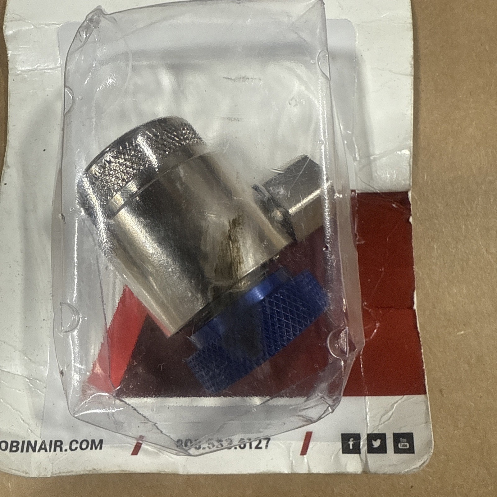 Robinair 18122 Blue Low-Side Service AC Coupler For AC1234-6 NEW
