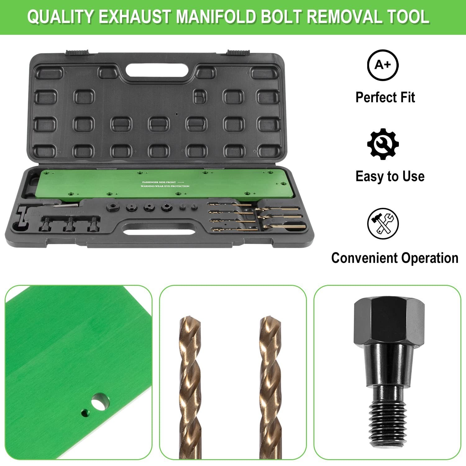 Exhaust Manifold Bolt Removal Tool Kit for Dodge 5.7L Hemi, Ram 1500, Easy Drill