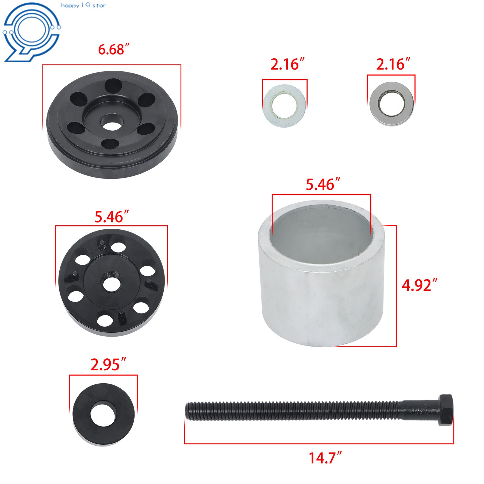1 Set Narrow Bushing Installation Tool Replace Part S24736