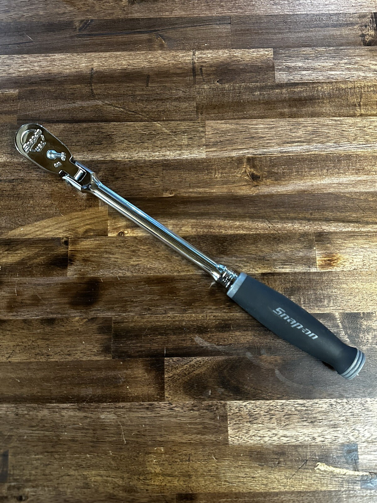 *NEW* Snap On FHLF80A 3/8″ Flex Head Dark Titanium Soft Grip Ratchet SO SICK
