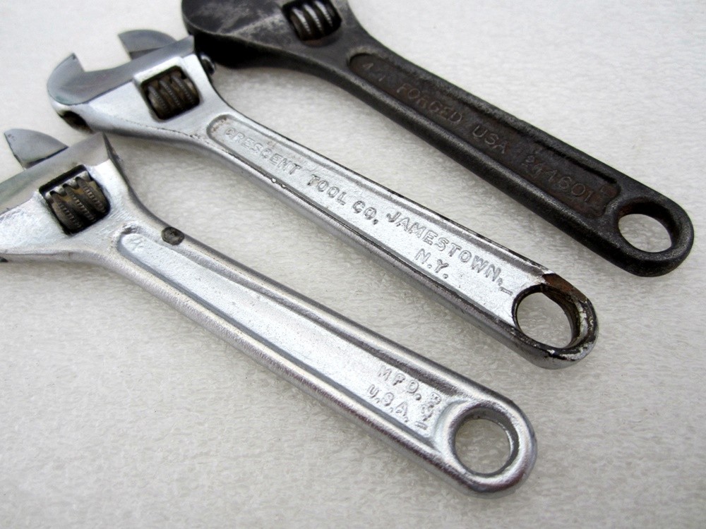 Craftsman Crescent Proto 4″ Adjustable Wrenches DAMAGED 704 44601 Made in USA