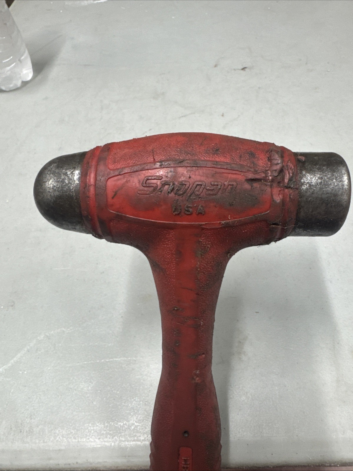 Snap On Tools 24oz. Ounce Ball Peen Dead Blow Hammer Red HBBD24 Made in USA