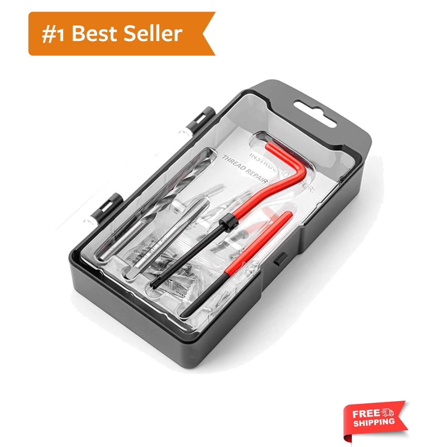 Auto Repair Tool Set for Damaged Threads M6 x 1.0mm | High-Speed Steel & Inserts