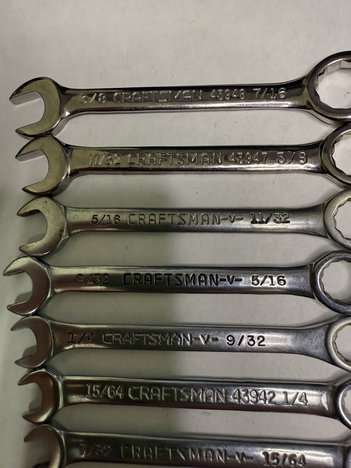 Sears Craftsman SAE Ignition Wrenches # 9-43441